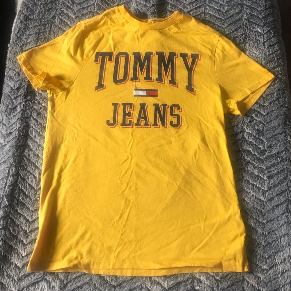 Yellow Tommy Hilfiger shirt